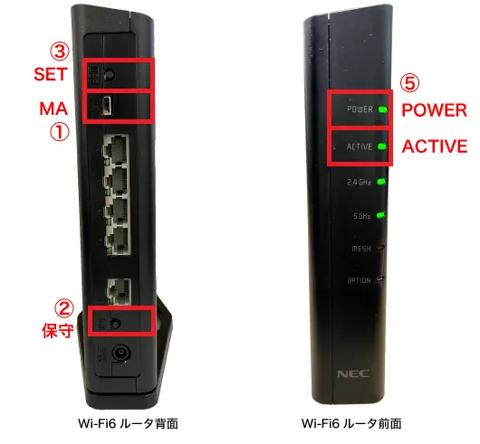 ②光電話ルータ（VA）の中継器として利用