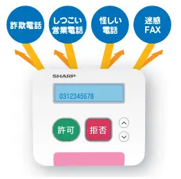 お使いの電話機につなぐだけでいいから、設定が簡単！