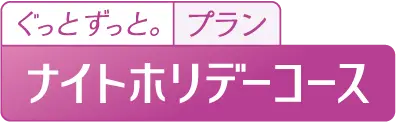 ぐっとずっと。プラン ナイトホリデーコース