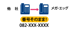 電話番号はそのまま使える！